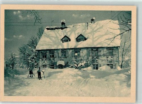 Großholzleute Gasthof Adler Winter Sifahrer