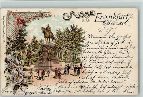 Frankfurt 1898 Kaiser Wilhelm I. Denkmal