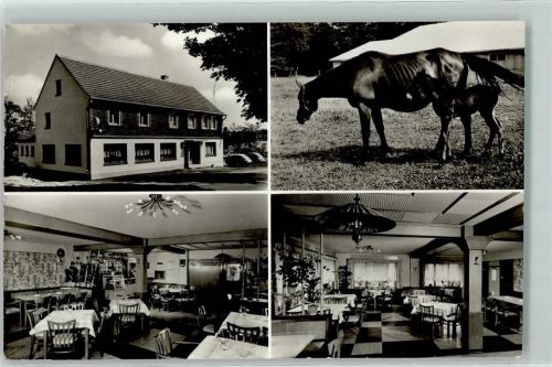 Ennepetal O.T. Schlagbaum Gasthaus Zu den Trakehnern Gastraum Stute mit Fohlen