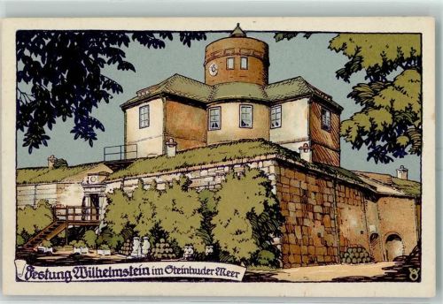 Hagenburg Festung Wilhelmstein im Steinhuder Meer sign