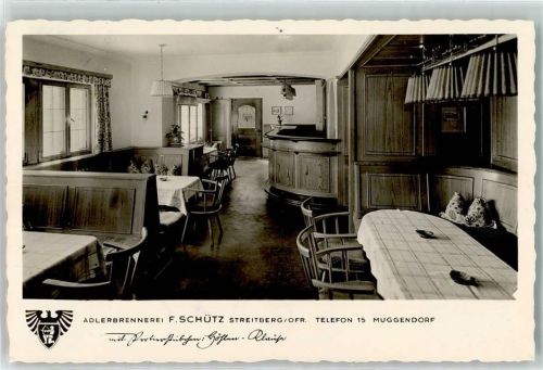 Streitberg Adlerbrennerei F. Schütz Gastraum Bartresen
