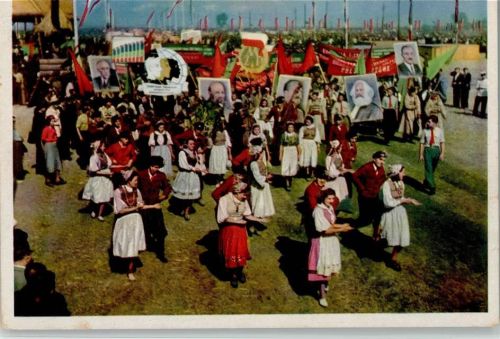 1954 Die Jugend der Welt will den Frieden - Demonstration der polnischen Jugend - Politik