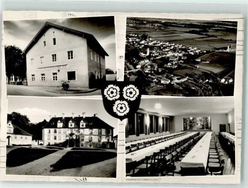 Winhöring Gasthaus Metzgerei Egglseder Jettenbacher Hof Auto Wandbild Gastraum Kirche