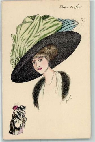 1911 Reine de Four Hutmode Verlag K.F. Paris 4301 AK