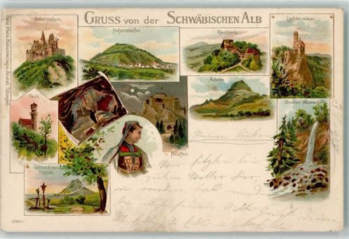 Lichtenstein Schwäbische Alb Hohenzollern Teck Salmadinger Kapelle Tracht Nebelhöhle Hohenstaufen Rechberg Achalm Lichtenstein Uracher Wasserfall Neuffen