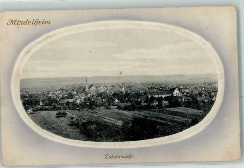 Mindelheim 1910 Prägedruck Passepartout