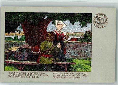 1906 Spruch - Lindenwirtin AK