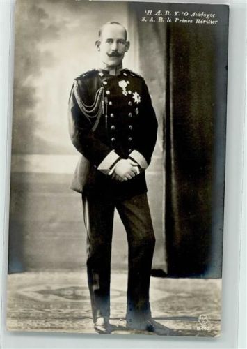 Prince Constantin Heritier Iniform Orden AK Adel Griechenland Foto AK