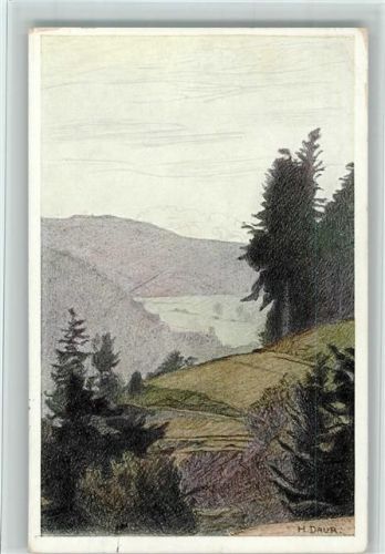 Freiburg 1912 Küchlinsches Gelände - sign Daur - Bohrertal AK Gute Erhaltung