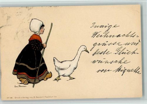 1905 Verlag Dondorf Nr. 126 - Hollandkind, Holzschuhe , Stempelspuren AK