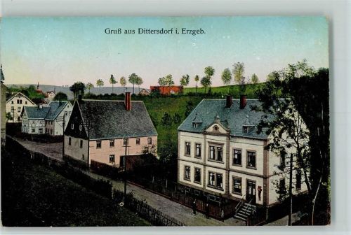 08294 O9407 Lößnitz 1908 - Teilansicht AK