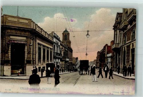 Montevideo Calle Zabala Kutsche Gleise