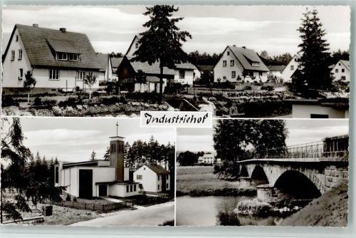 Industriehof Ortsansichten Kirche BRücke 3-Bildaufnahme