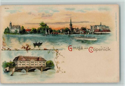 Köpenick Gruss aus - Nr. 5022 Kunstanstalt Miesler, gute Erhaltung AK