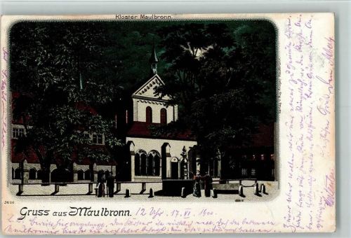 Maulbronn 1900 Gruss aus - Kloster AK