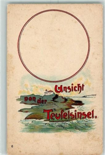 1900 Ansicht der Teufelinsel AK