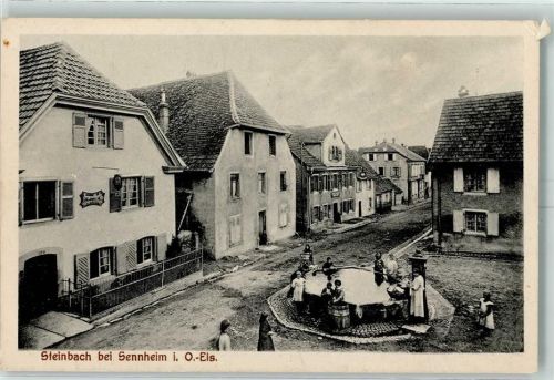 68700 Steinbach 1915 - Brunnen Wäsche waschen AK