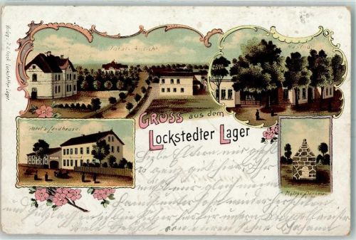 Lockstedt 1901 Lager Kasino Hotel Z. Landhause Moltke-Denkmal