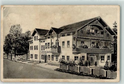 84539 W8261 Ampfing Gebrauchsspuren WK II Bahnhof-Gasthaus
