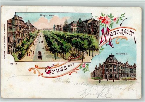 Mannheim 1901 Ringstrasse Realschule 2-Bildaufnahme