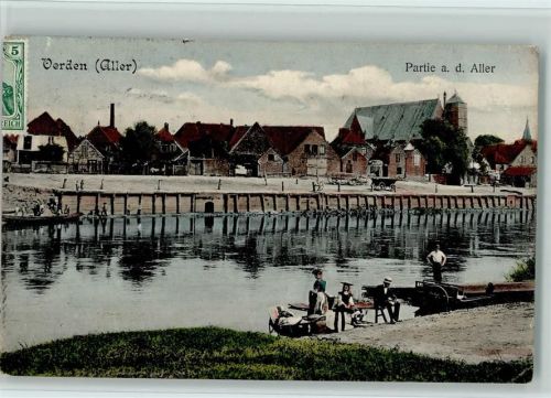 Verden 1907 Partie an der Aller