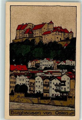 Burghausen Burg zu Burghausen Stempel Kgl. Burg