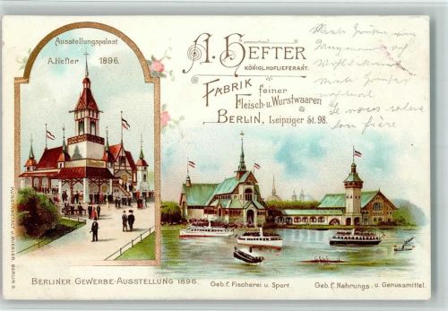 1896 Gruss aus - Ausstellungspalast - Kunstanstalt Miesler