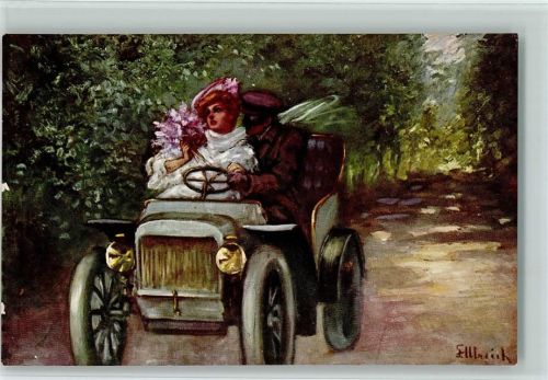 Verlag BKW Serie 463-5 - Automobil Ausfahrt AK