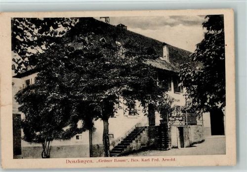 Denzlingen Gasthaus "Grüner Baum" AK
