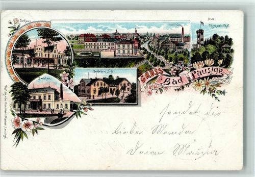 Bad Lausigk 1902 Kurhaus Chamonix-Tal Bethlehem-Stift Badehaus