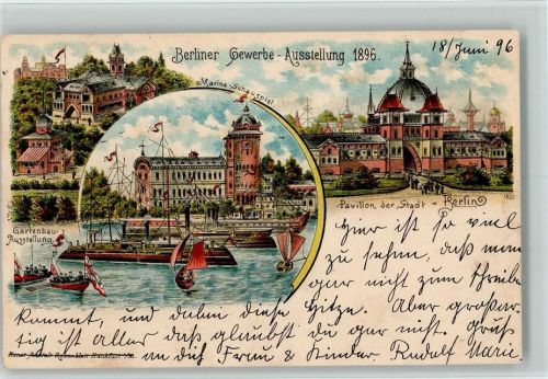 1896 Gruss aus - Marine Schauspiel AK