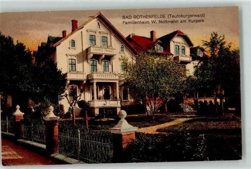 Bad Rothenfelde 1918 Familienheim W. Noltmann am Kurpark