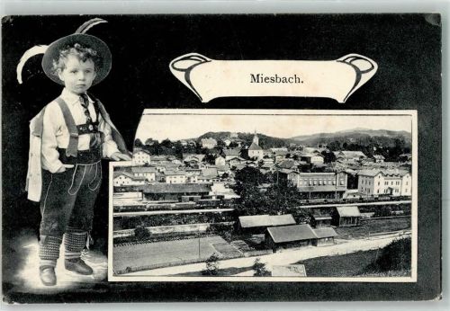 Miesbach 1905 Bahnhof Eisenbahn Tracht