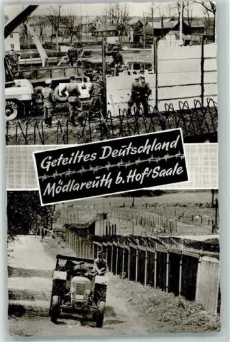 Mödlareuth Zonengrenze Grenzsoldaten Traktor Grenzmauer