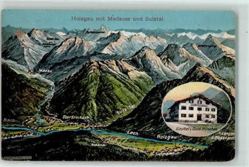 Holzgau Madauer und Sulztal Gasthaus z. Gold. Hirschen
