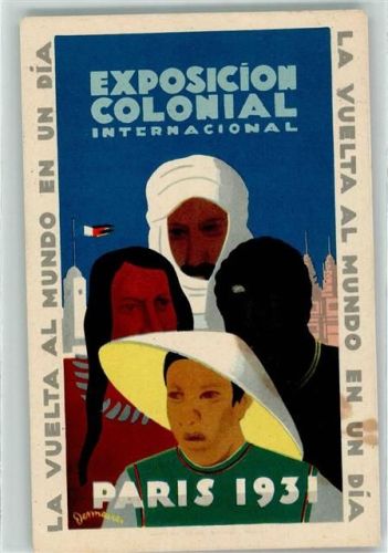 Paris 1931 Exposition Colonial AK
