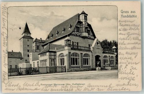 Dahlem 1903 Gasthaus Restaurant Hundekehle Herrmann Otto Hoflieferant