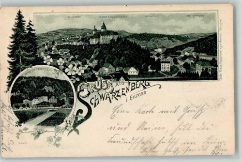 Schwarzenberg 2243 Gruss aus - Verlag Gebr. Metz