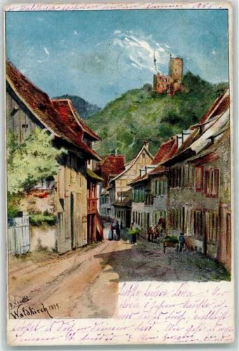 Waldkirch 1900 sign. A. Vanotti Burg