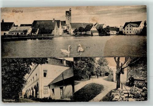 Bad Gögging 1918 Römerbad bei der Schwefelquelle Schwan