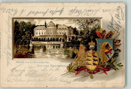 Ludwigsburg 1901 Schloss Monrepos Wappen
