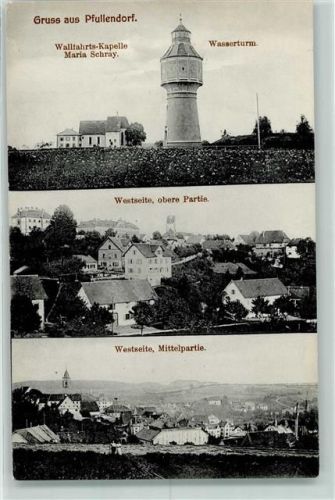 Pfullendorf Wallfahrts-Kapelle Maria Schray Wasserturm Westseite Obere Partie Mittelpartie