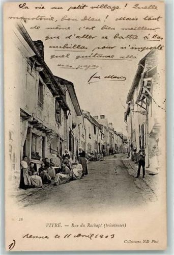 Vitre 1903 Rue du Rachapt