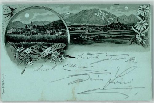 Ruhpolding 1898 Mondschein