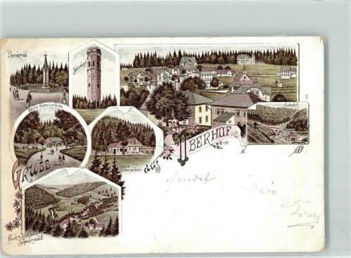 Oberhof Schneekopf Aussichtsturm Obere u. Untere Schweizerhütte Bahnhof Denkmal