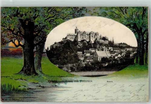 Pößneck 1901 Burg Ranis