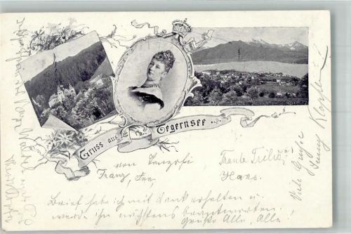 Tegernsee 1897 Adelskorrespondenz Tracht