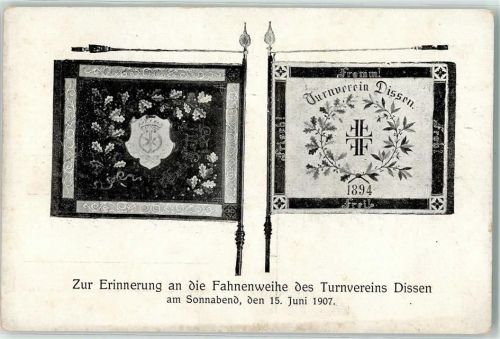Dissen 15.06.1907 Fahnenweihe Turnverein