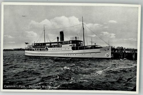 Cammin Dampfer Wollin Hafen