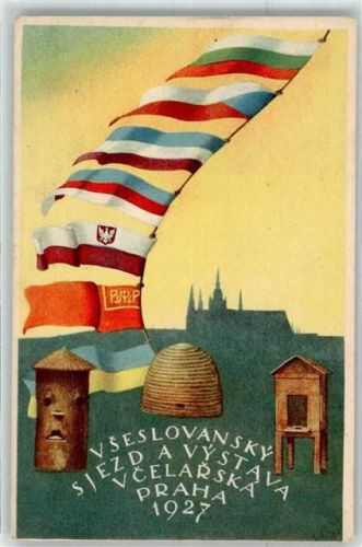 Prag Bienenkorb Bienenzucht Ausstellung Vseslovansky Sjezd a vystava vcelarska praha
